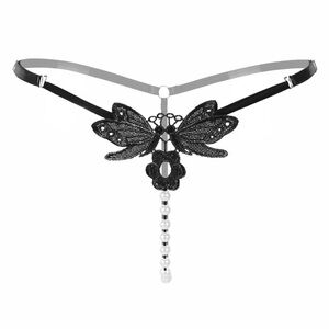 NWT BUTTERFLY PEARL THONG